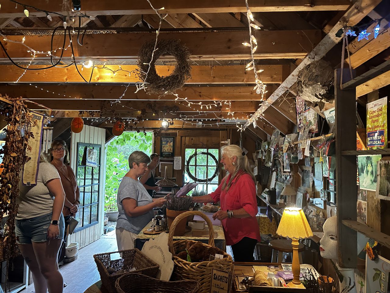 Inside Cape Cod Lavender Farm's store. (Liesel Nygard)