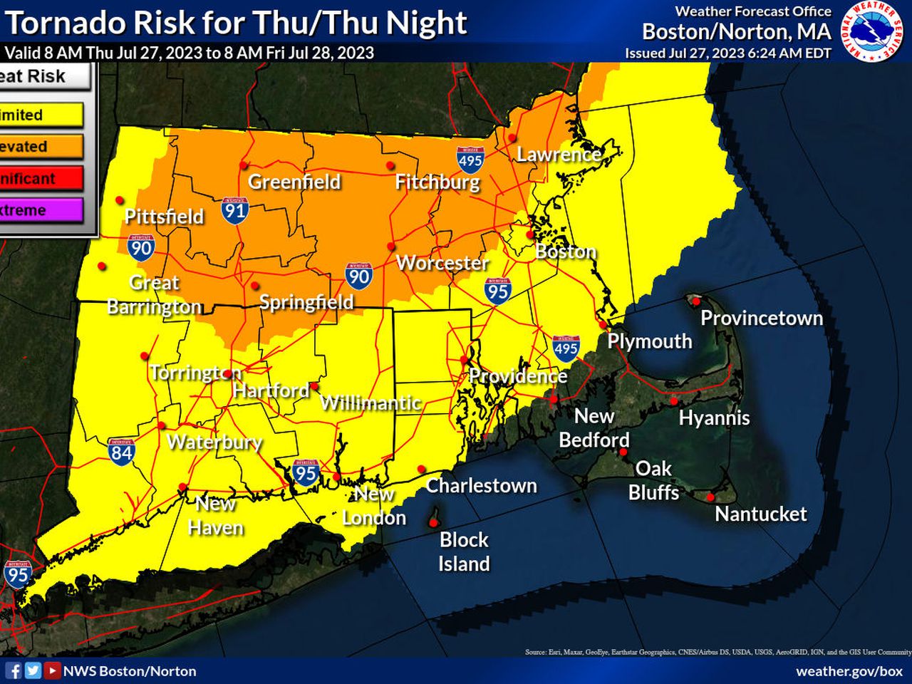 Tornado risk, 7/27/23