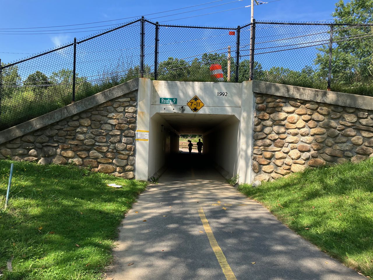 The Route 9 tunnel on the bike path in Hadley