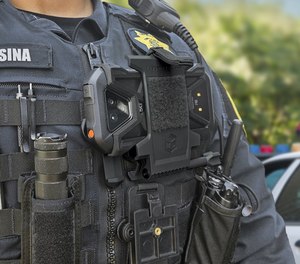 Kyocera ultra-rugged smartphones worn by police officers show live-streaming of integrated emergency operations as captured by the Omni-Response Telemetry Platform.