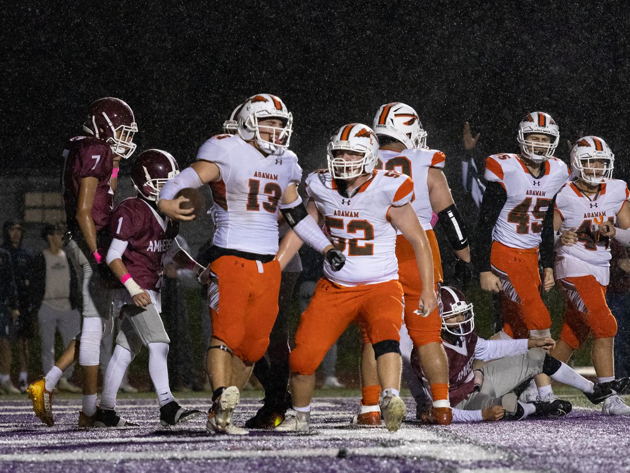 Agawam football at Amherst