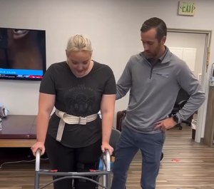 A video the Pelham Police Department shared on Facebook showed Minter smiling as she took her first steps since the incident occurred with the help of a walker.