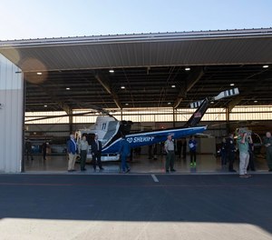 New Sheriffs Department helicopters were shown during a press conference on Monday, Nov. 20, 2023 in El Cajon, California. The BELL 412EPX cost more than $15 million and the BELL 407GXi cost $5.5 million.