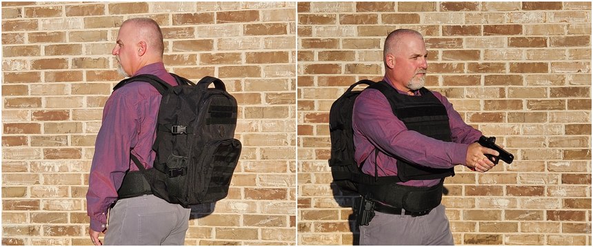 The Bodyguard First Responder backpack is a feature-rich backpack that covertly carries ballistic protection that can be quickly deployed when needed.