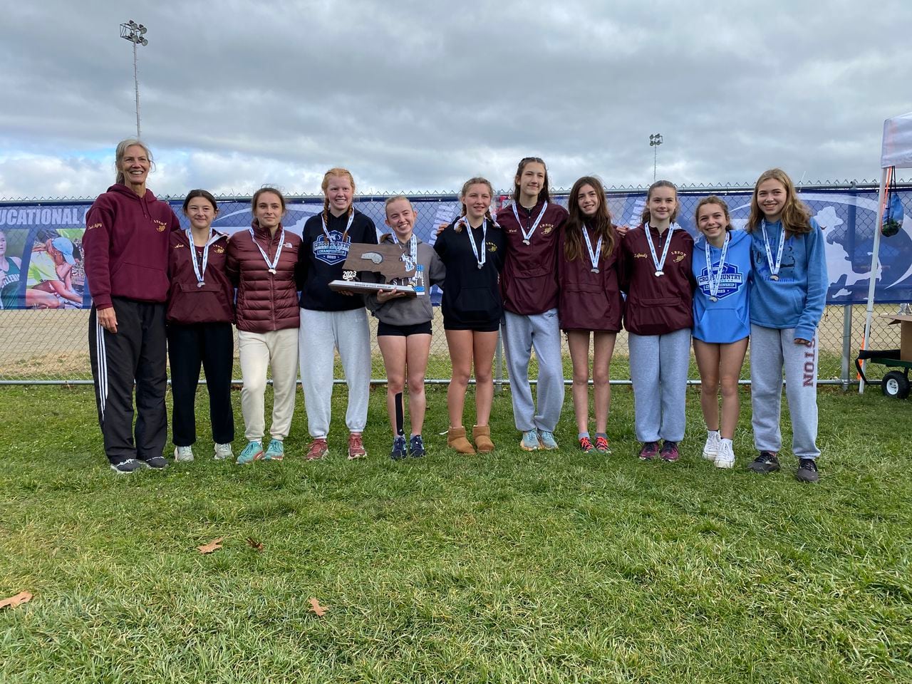 Lenox took the runner-up trophy at the Massachusetts state cross country championships on Saturday afternoon in Devens, Massachusetts.