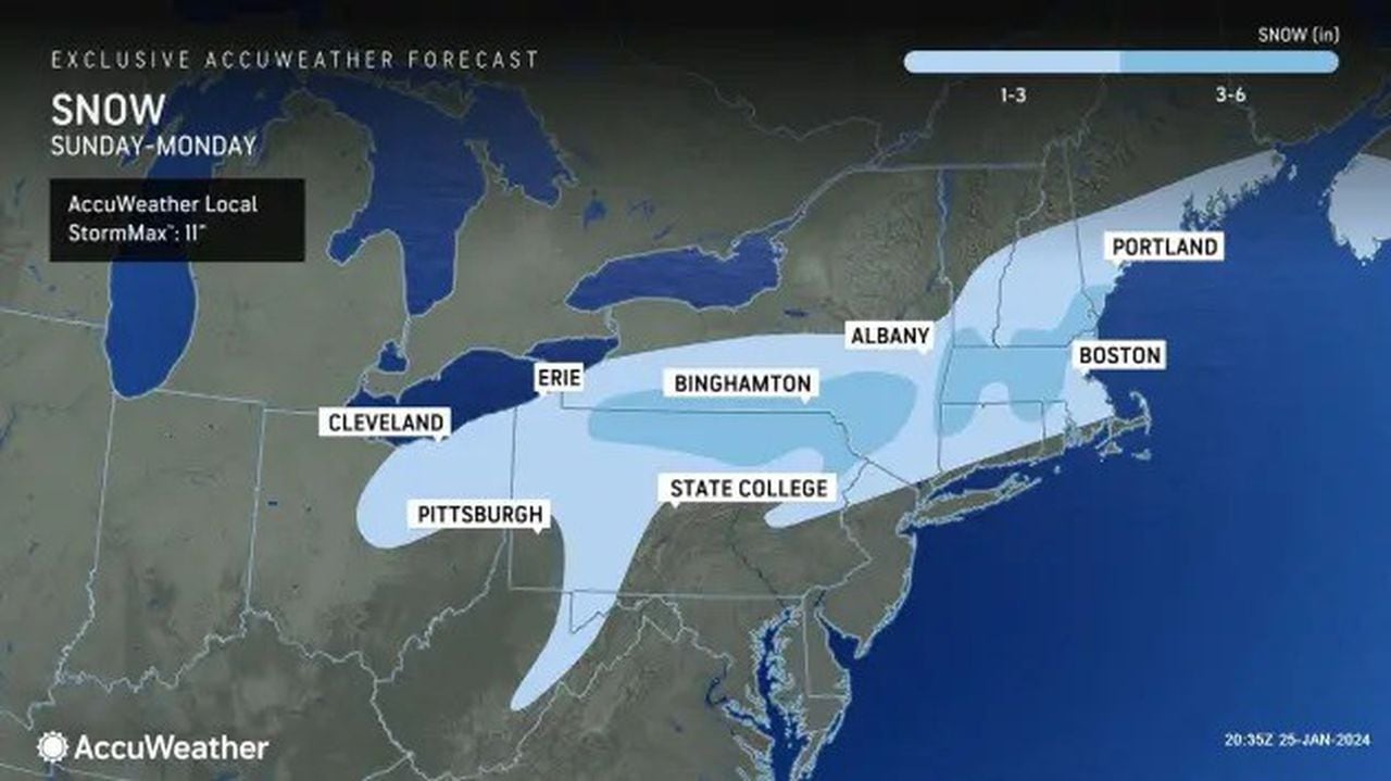 AccuWeather Massachusetts snow Jan 28-29