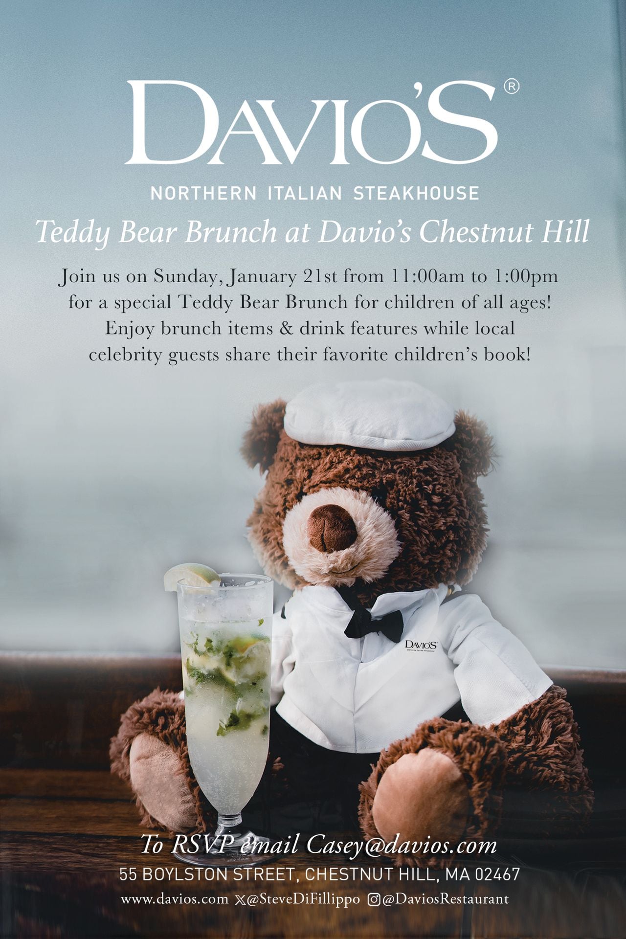 Davio's Teddy Bear Brunch