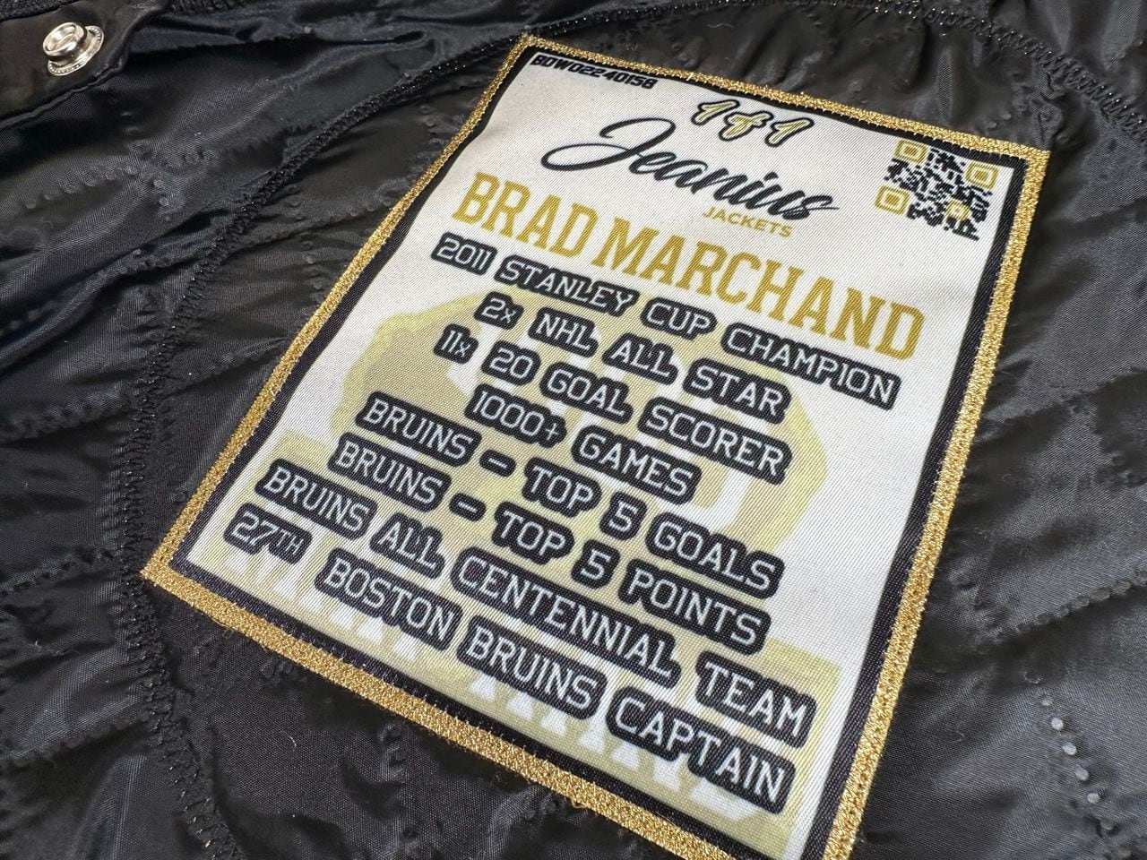 Patch inside custom Marchand jackets