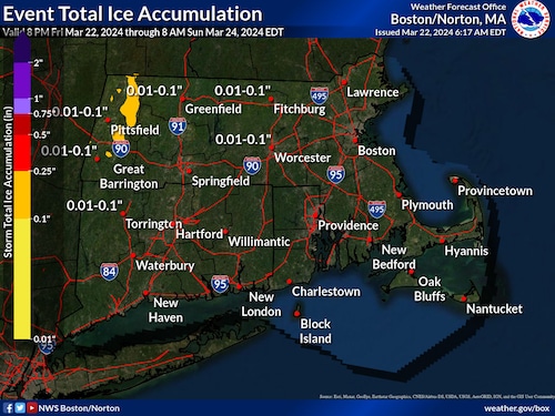 NWS ice map