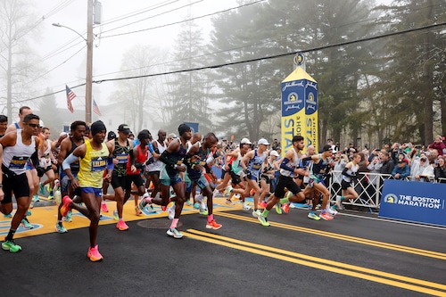 Boston Marathon start