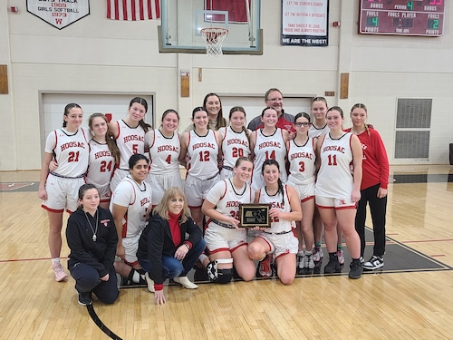 The No. 1 Hoosac Valley girls' basketball team claimed the WMass Class D championship on 02/24/24.