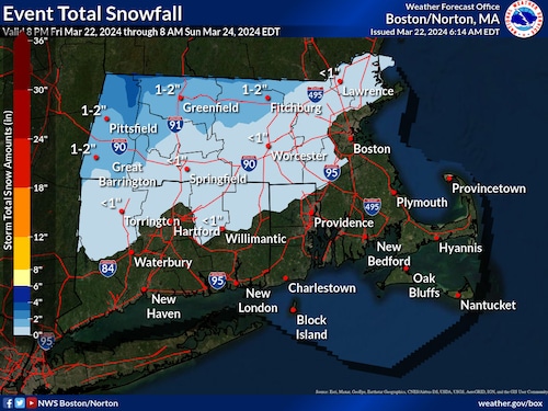 NWS snow map