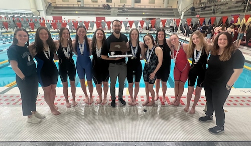 Longmeadow girls swimming D-II State Championship 2024
