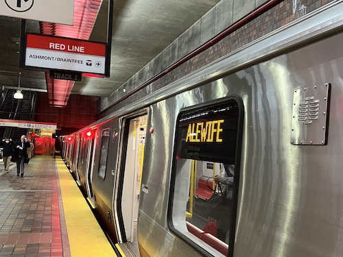 MBTA subway train