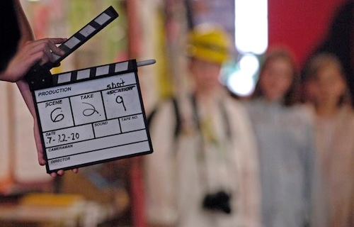 Movie clapboard