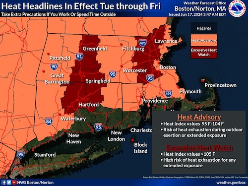 NWS heat map