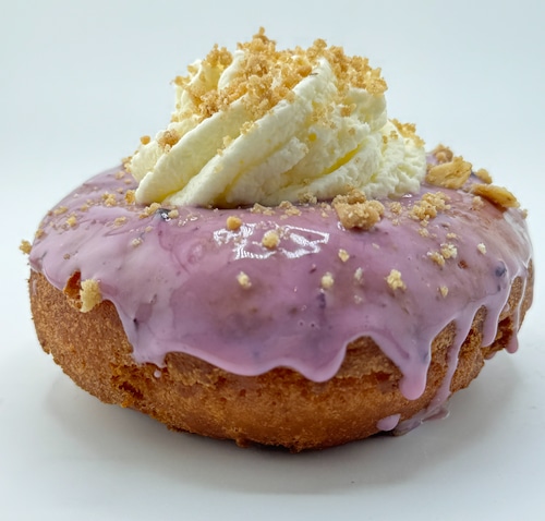 The blueberry n' cream doughnut