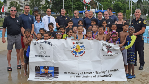 Mass. PD offers free swimming lessons in honor of fallen officer to promote water safety 