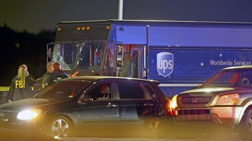 UPS Truck Chase Shootout