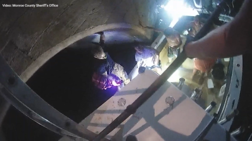 Body-cam footage shows rescue of child, others from boat that crashed into Keys bridge