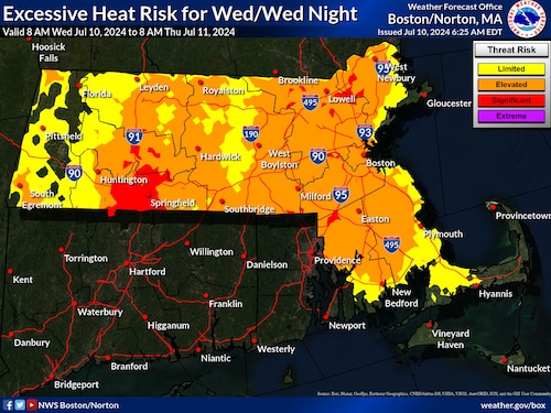 NWS heat map