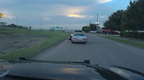 Video: Fleeing driver fires at Texas officers during pursuit