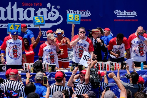 Nathan's Famous Fourth of July hot dog eating contest