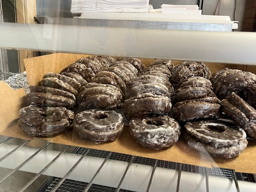 Holy Donuts chocolate at Brimfield