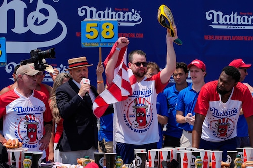 Nathan's Famous Fourth of July hot dog eating contest