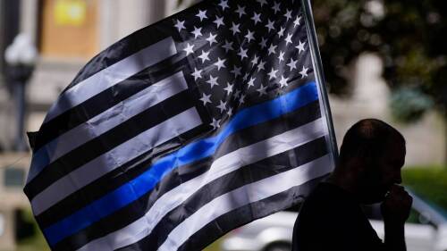 Thin blue line flag ban in Pa. township is unconstitutional, judge rules