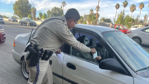 Driver caught with spooky — and illegal — co-pilot in carpool lane, California cops say