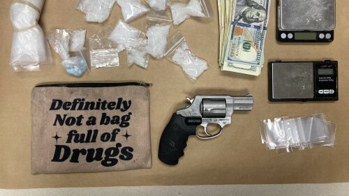 Officers seize bag with ‘Definitely not a bag full of drugs’ printed on it – and it was full of drugs, Police Bureau says