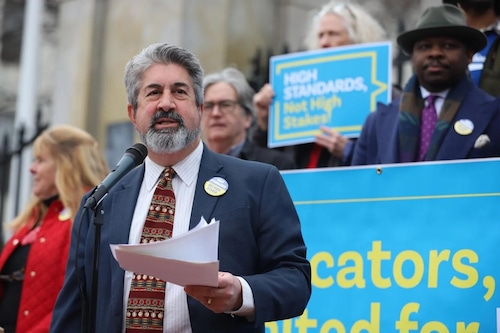 Max Page at Statehouse rally