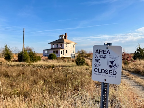 Pink House Plum Island