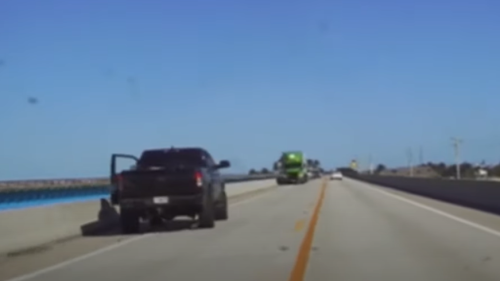 ‘It wasn’t that stupid’: Man leaps from bridge after fleeing Fla. traffic stops, video shows