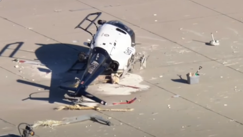 LAPD helicopter training accident leaves 2 officers injured