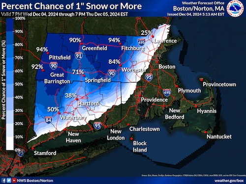 NWS snow map 2