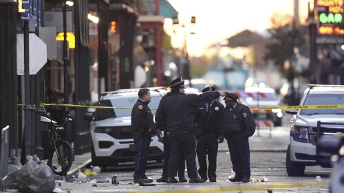 APTOPIX New Orleans Car Into Crowd