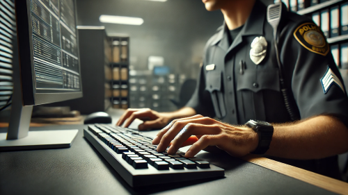 Police officer using keyboard.png