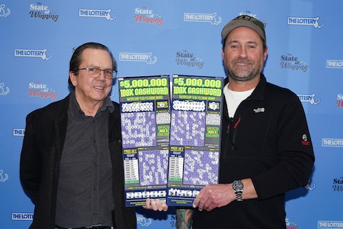 Lawrence Troy and Jonathan Seward lottery winners