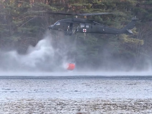 Massachusetts National Guard northampton water drop