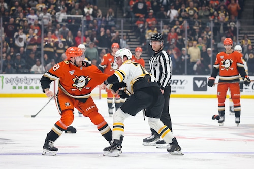 Boston Bruins v Anaheim Ducks