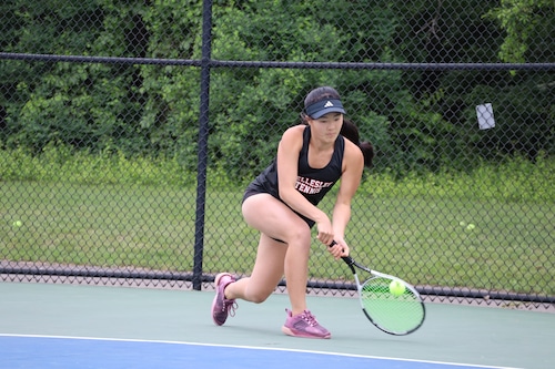 Wellesley girls' tennis vs. Newton South – 5-20-25