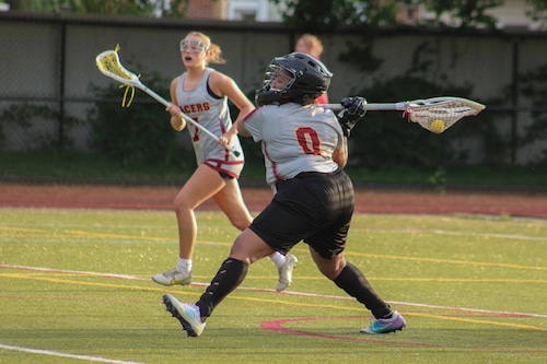 Hampshire High School girls varsity lacrosse against Chicopee 05/15/2025