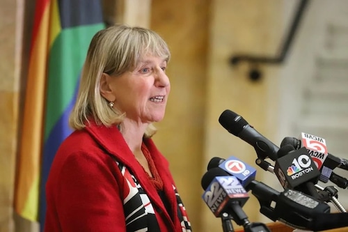 Senate President Karen Spilka Trans Day of Visibility at the State House