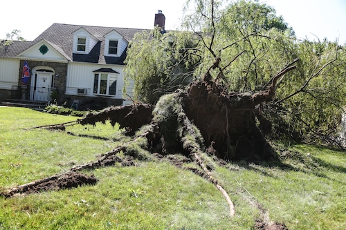 Powerful thunderstorms cause widespread damage