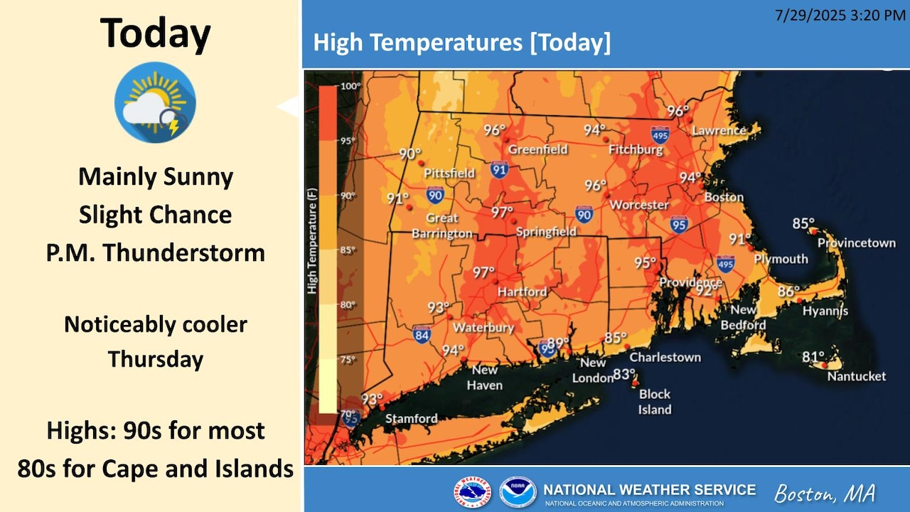 NWS heat map 7/30/25