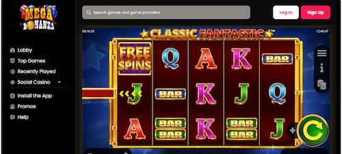 Best sweeps slots to play this weekend, Mega Bonanza screenshot