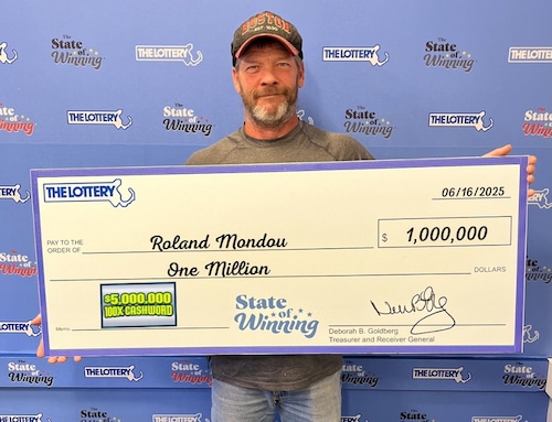 Roland Mondou of Woburn lottery winner