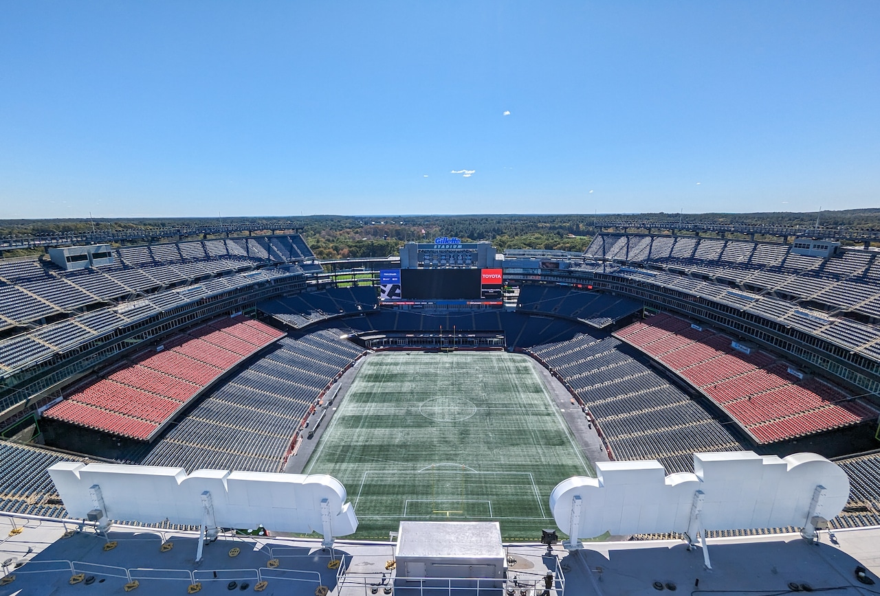 Top of the Gillette Stadium Lighthouse